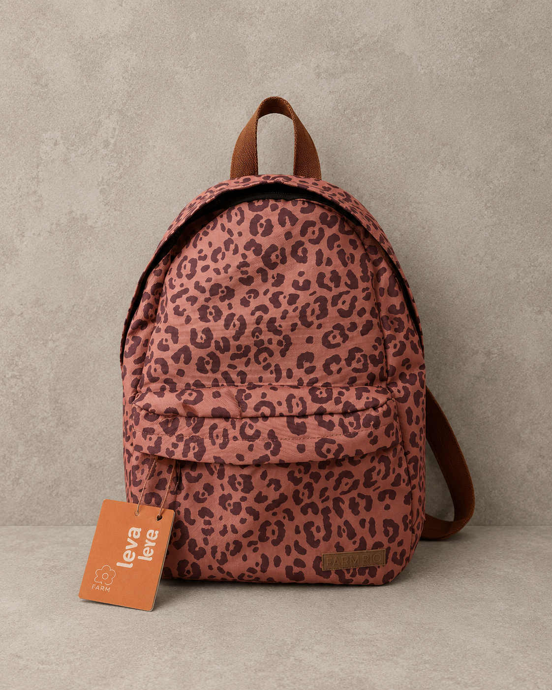 Mochila Larissa Animal Print Rose