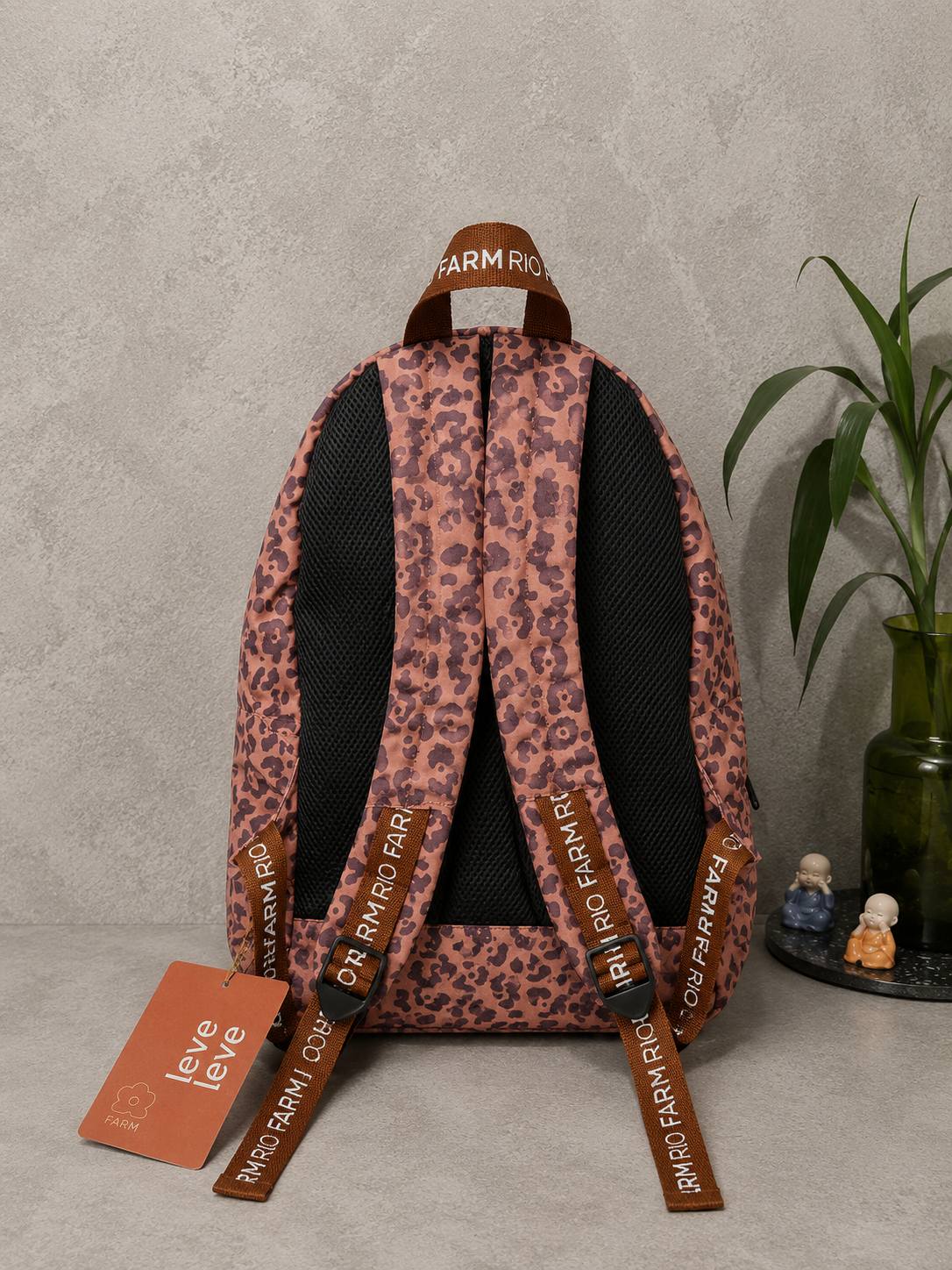 Mochila Larissa Animal Print Rose