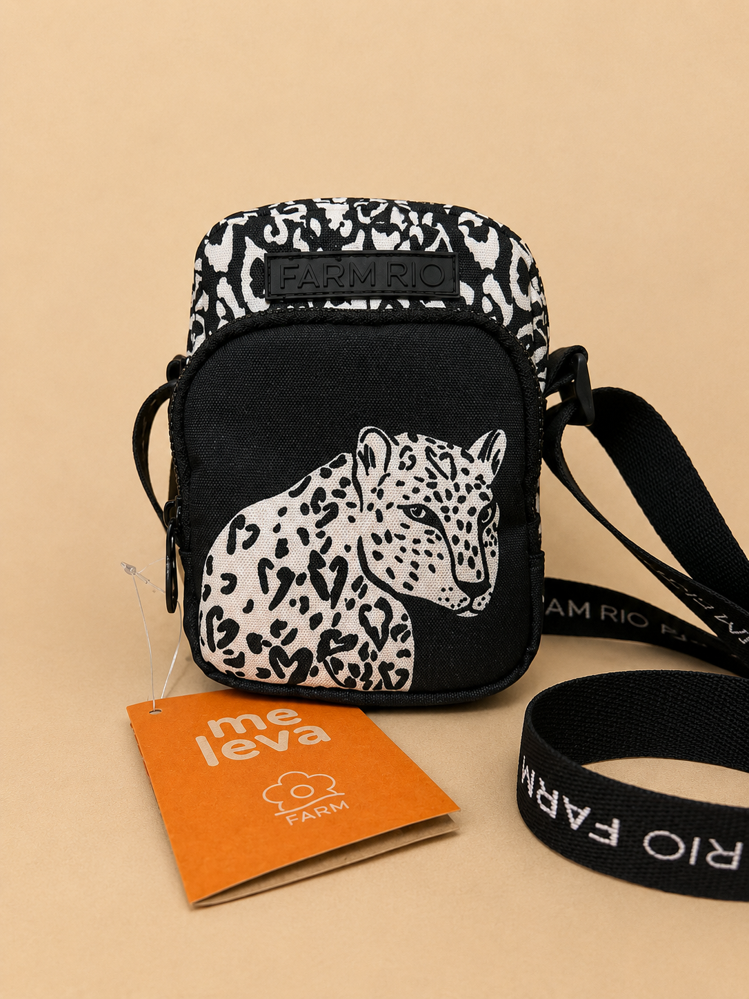 Bolsa Transversal Patrícia Animal Print Chic