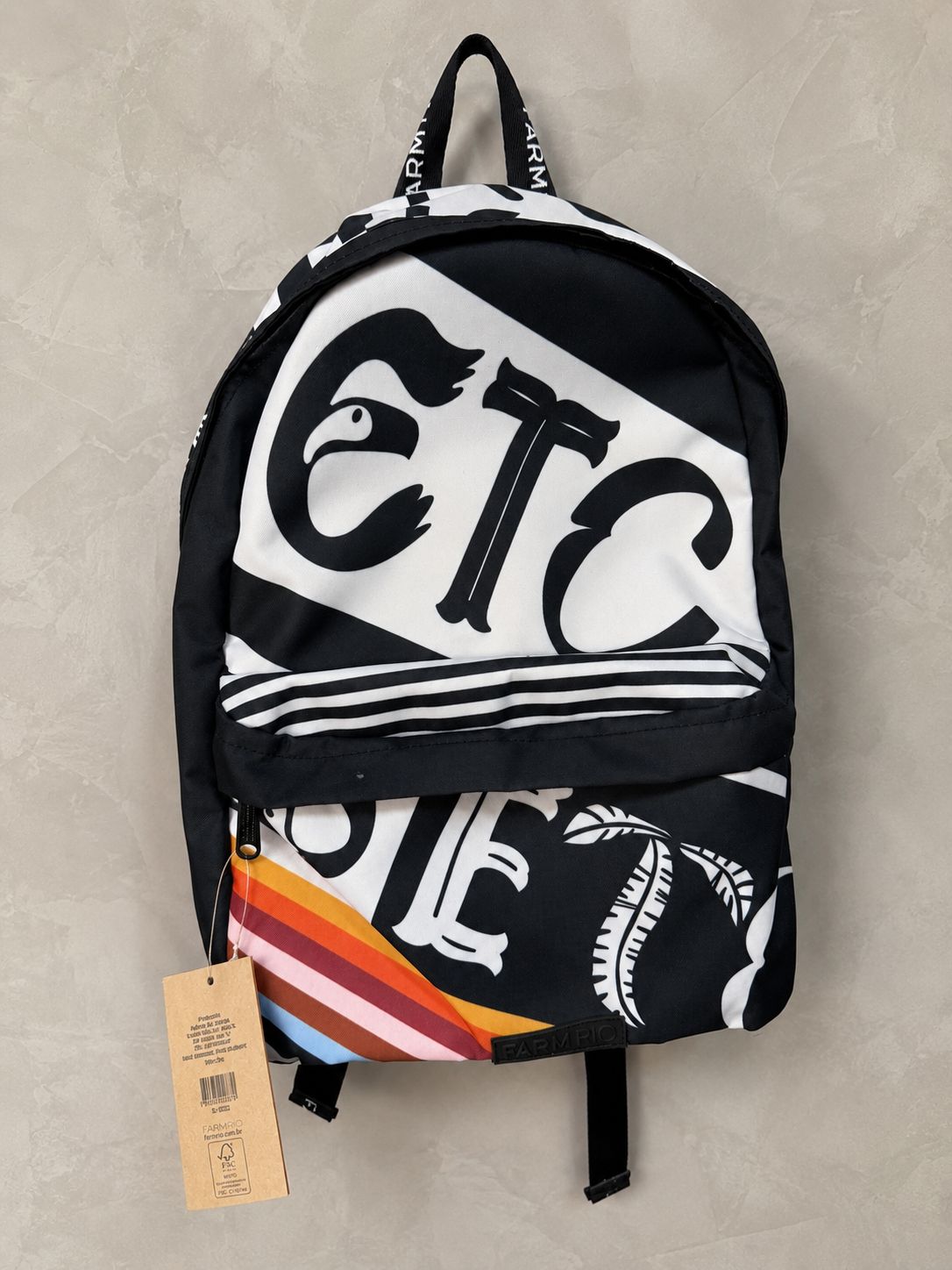 Mochila  Rio Estampa Urban Black